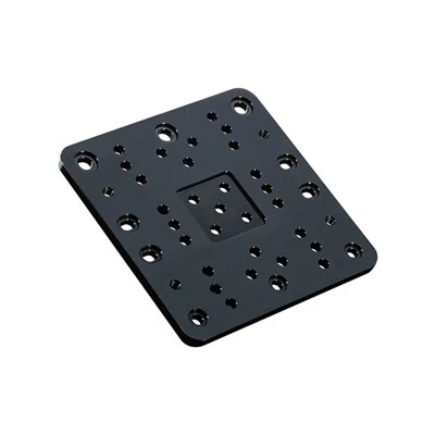 Piastra in alluminio nero
